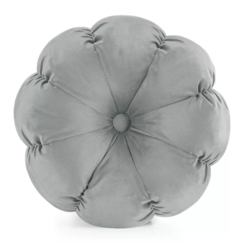 Flower 41 Poduszka dekoracyjna kwiatek Eurofirany srebrny