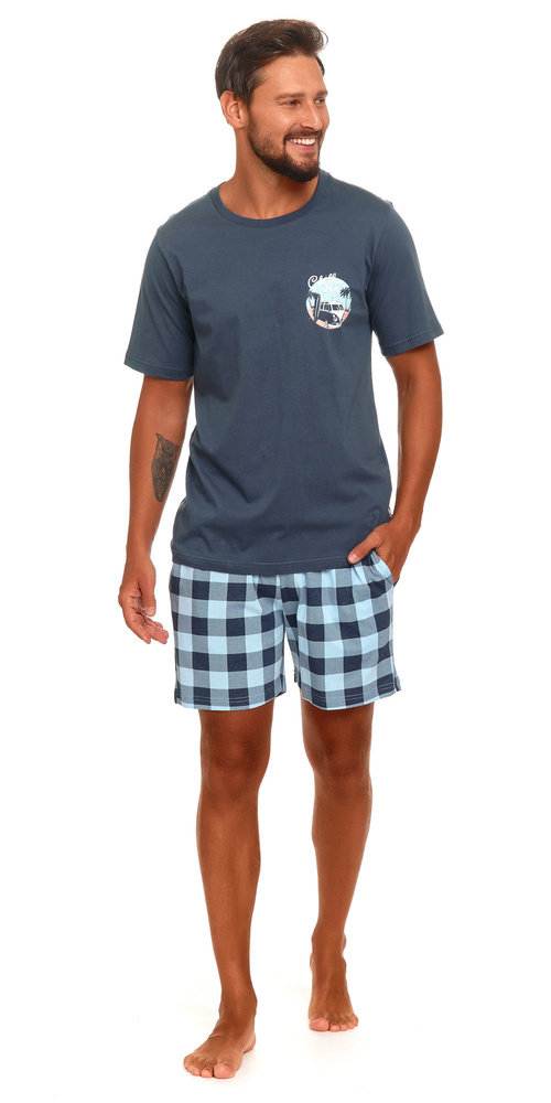 4416 Piżama Męska Doctor Nap - deep blue