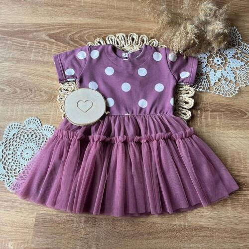 SH015 Sukienka z krótkim rękawem Mamatti