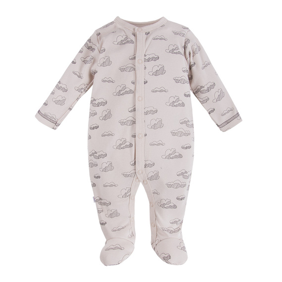 Balloons Pajac dla chłopca Eevi - beż druk