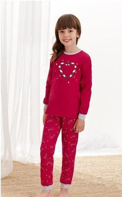 433 , 434 Ada Piżama dla dziewczynki Taro czerwony
