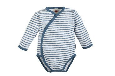 03226P "BLUE SEA" Body baby z długim rękawem Makoma paski