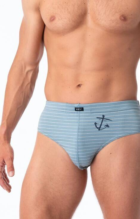 MPP 251 B25 Slipy męskie 2-pak Key - szary-granatowy