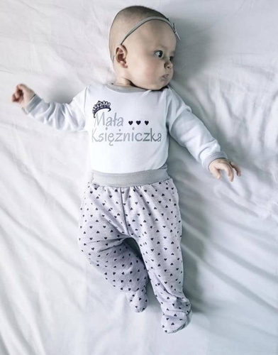 55021932 Półśpiochy niemowlęce "Serduszka" Oscar Kids