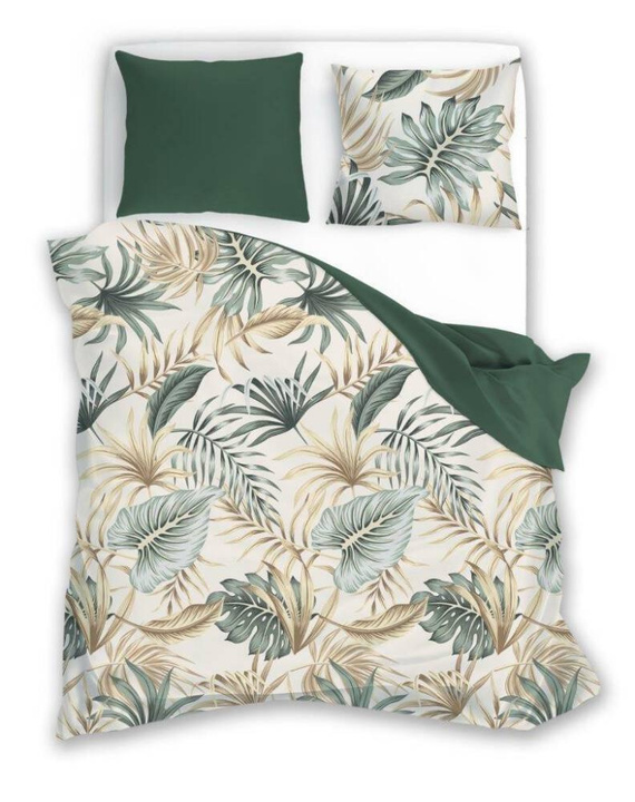 Letni Sen 002 Pościel Liście Monstery Faro szary