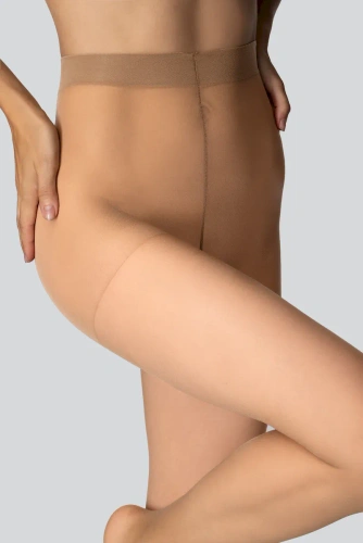 Mona Viola rajstopy damskie 20 DEN klasyczne połysk wzmocnione palce nude