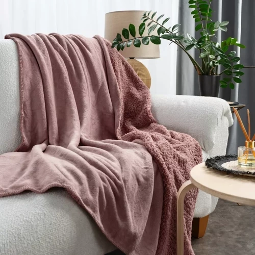 Tedy Koc dwustronny narzuta Eurofirany różowy