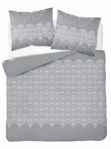 4951 B Pościel flanelowa rozeta ornamenty Detexpol szary