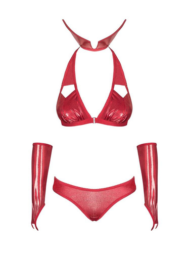 Vampines Seksowny Komplet damski Obsessive czerwony