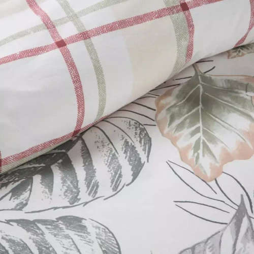 Sara 26 Pościel bawełniana Liście Eurofirany szary