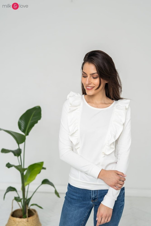 Milky Waves bluzka do karmienia Milk&Love kremowobiały