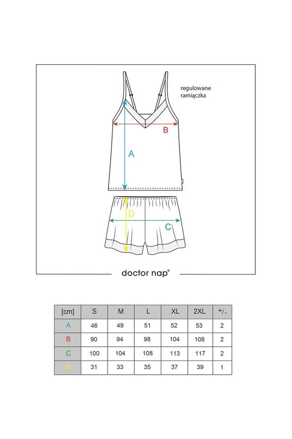 5108 Piżama Damska  Doctor Nap - black