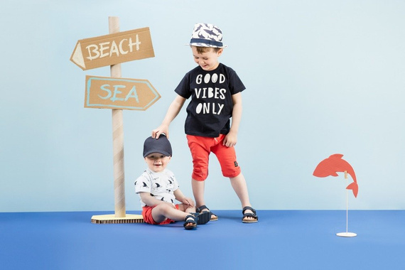 Spodnie niemowlęce "OCEAN'S DREAM" Pinokio czerwone