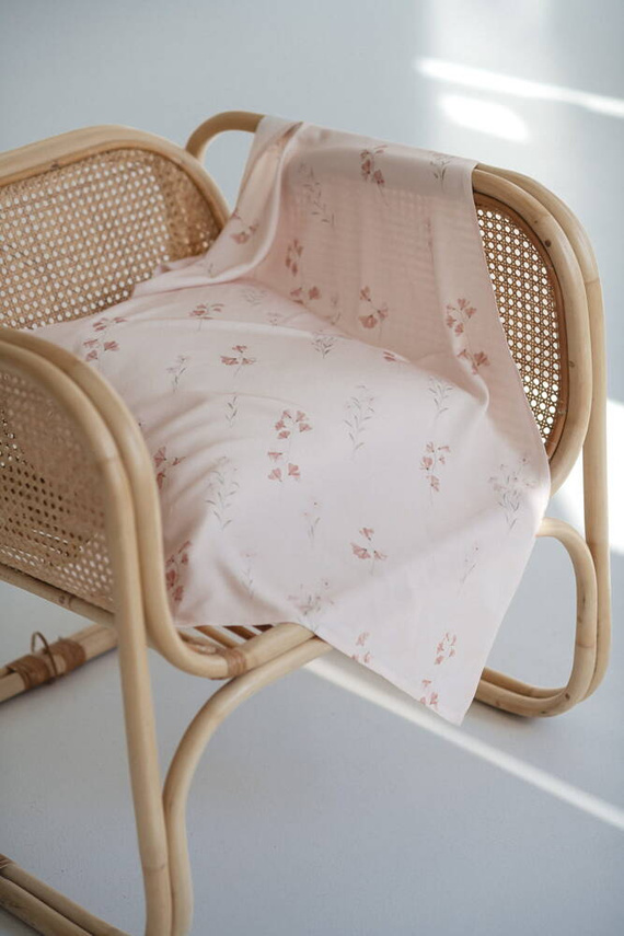 Flowers on Pink Otulacz bambusowy Milk&Love
