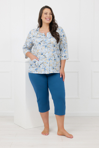 Piżama damska Celozja Italian Fashion 100% bawełna rękaw 3/4 spodnie 3/4