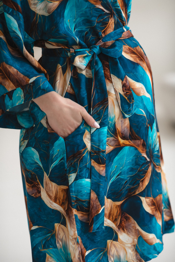 Milk&Love bambusowy szlafrok ciążowy Marmaid kimono 100% wiskoza