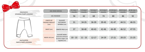 0610D Sisi Spodnie niemowlęce Marija