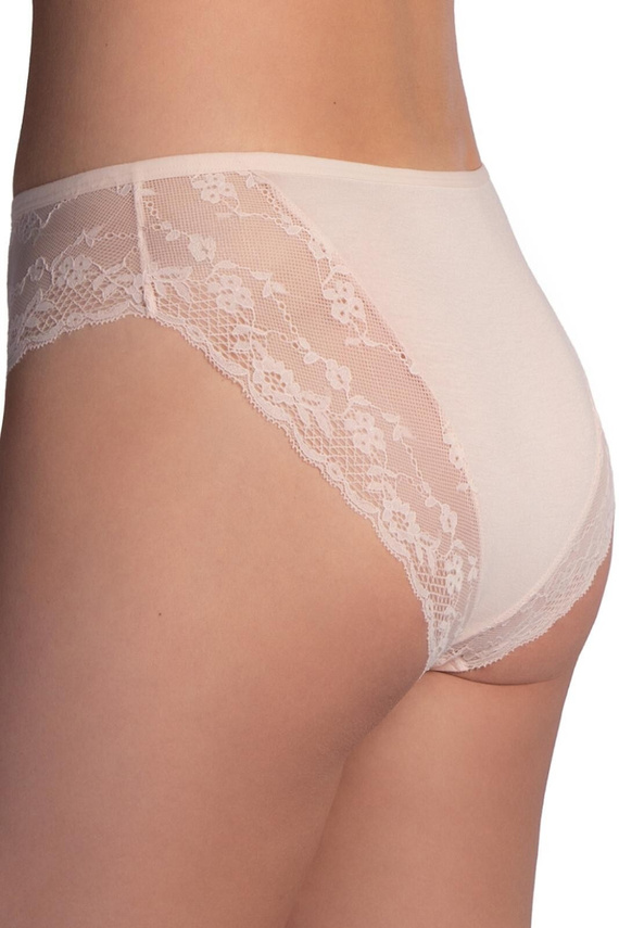 Figi damskie Lama L-VIS 1599 wiskozowe bikini z koronką 2-pak
