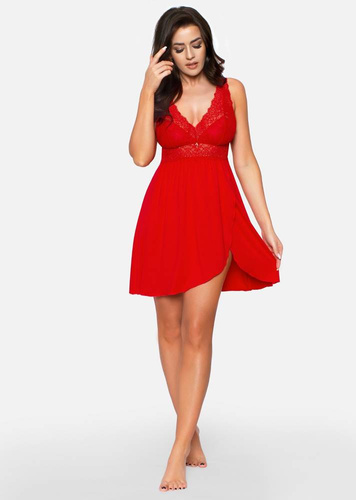 Afrodita Koszula Nocna Babella - czerwona