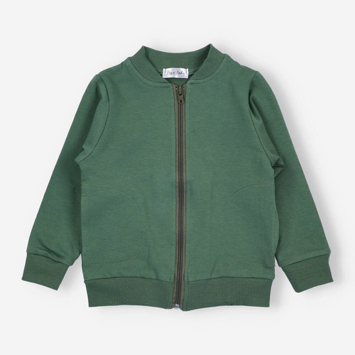 BOB-0007 Chłopięca bluza dresowa By o Baby zielony