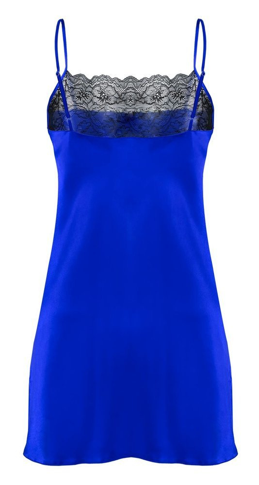 Diana Halka satynowa koszulka damska DKaren - Modrak