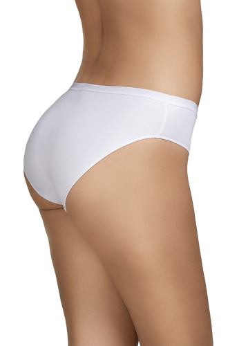 Figi bikini Selene 400 biały dwupak bawełniane gładkie klasyczne