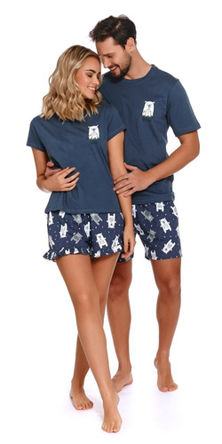 4222 Piżama Męska Doctor Nap - deep blue