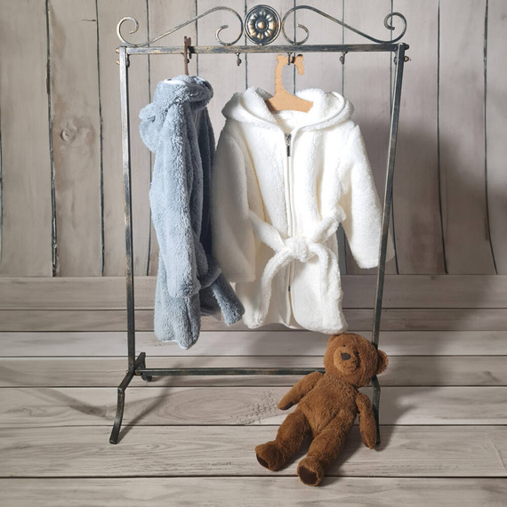 019 02 Szlafrok dziecięcy "Basic" Nicol - ecru