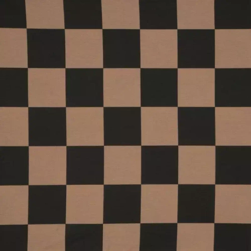 Sara 21 Pościel bawełniana kratka Eurofirany brązowy