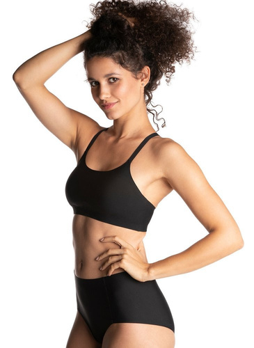 L-POL 5003TP-02 Biustonosz Top Laser Cut Lama czarny