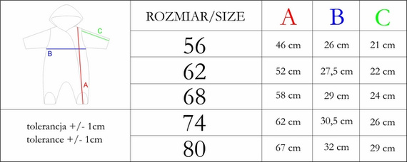 208270 Lizy Pajac dresowy z luną Nicol  