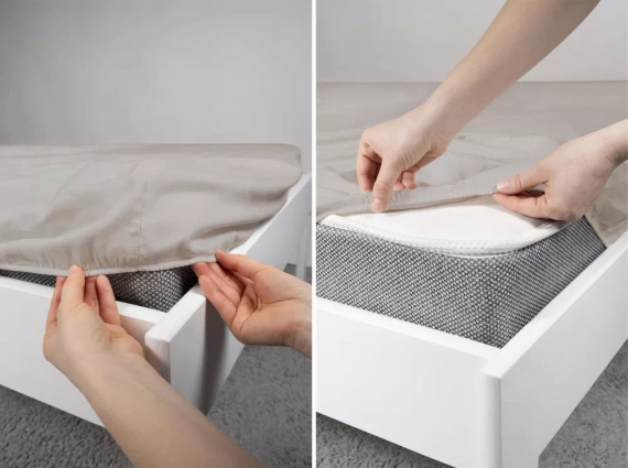 Poly prześcieradło z mikrofibry Detexpol beżowy