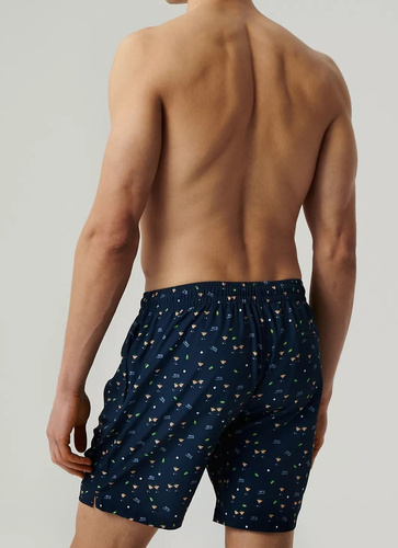 KMB-221 Kąpielówki męskie Atlantic- granatowy