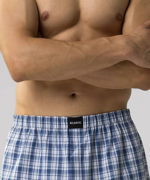 MBT-002 Bokserki męskie Atlantic niebieski