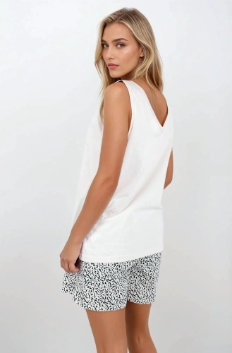 Make It Happen Piżama damska Momenti Per Me beige	