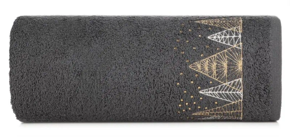 Santa 21 ręcznik świąteczny choinki Eurofirany stalowy