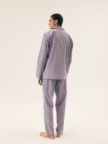 43035 Mic  Piżama Męska Henderson -niebieski