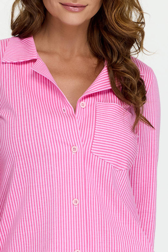 13 rozpinana koszula nocna Bonamera różowy 