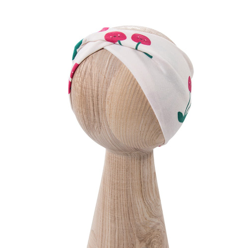 Opaska dziewczęca Eevi Cherry bawełna elastyczna wygodna