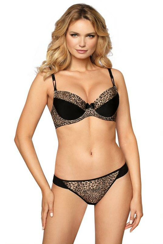 Zoje Biustonosz push-up Róża - czarny