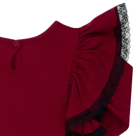 163178 Sukienka dla dziewczynki "Magia Świąt" Nicol - bordo