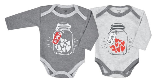 Body niemowlęce "TO YOU" Koala - ciemno szary