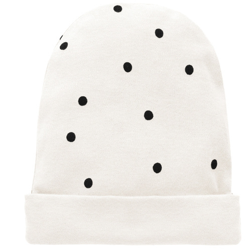 Tres Bien Czapka dla dziewczynki Pinokio - ecru groszki