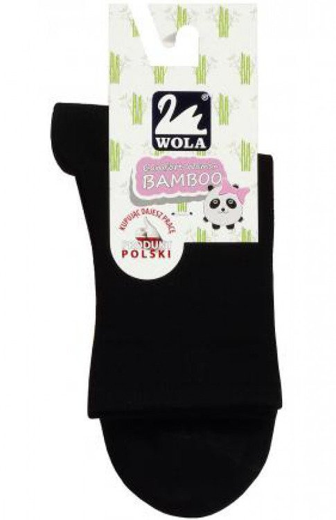 Skarpety Comfort Woman Bamboo U84.028 Wola black/czarny