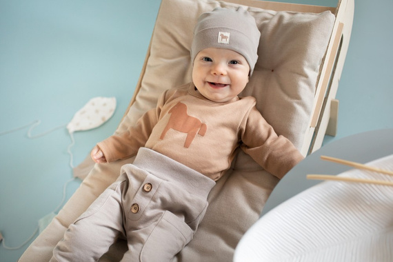 Wooden Pony Body z długim rękawem Pinokio - brąz