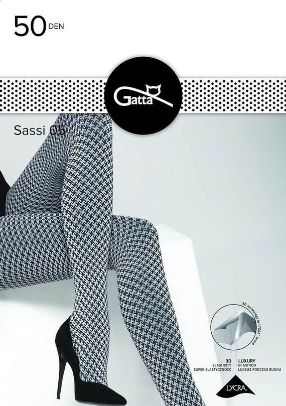 Sassi wz.05 Rajstopy 50 den Gatta -83B honey-nero