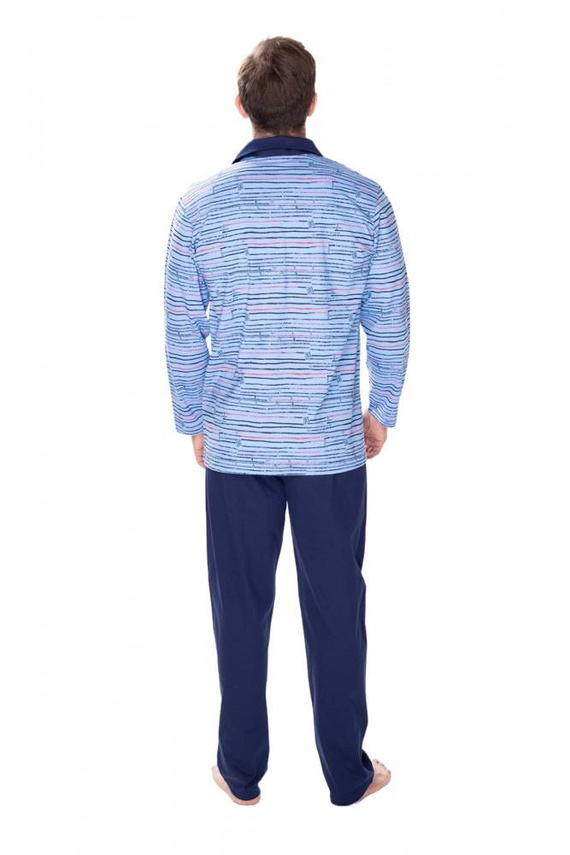 86022 Henric piżama męska James Bradley granatowy-druk