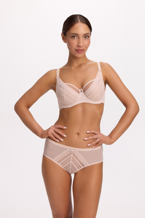Biustonosz Semi Soft Gaia BS 1395 Alicia perłowy SS10 z fiszbinami