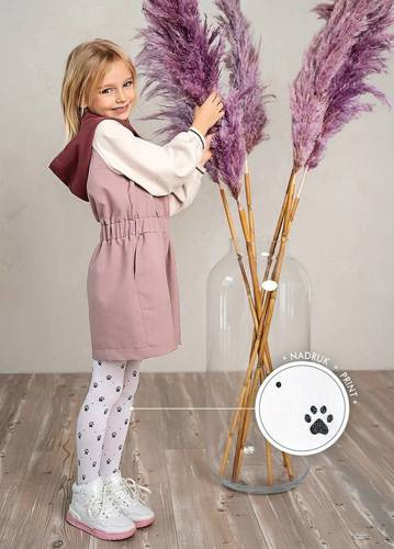 2312 Ginny Rajstopy Dziewczęce Knittex bianco