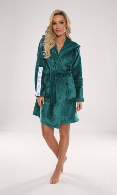 626 Abigail Krótki Szlafrok damski Forex - zielony